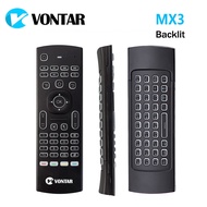 【Worth-Buy】 Mx3 Backlit Air Mouse Smart Voice Remote Control Mx3 Pro 2.4g Wireless Keyboard Gyro Ir For Tv Box T9 X96 Mini H96 Max