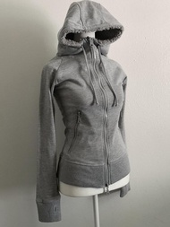 BaoYao เด็กผู้หญิง Original Grey Lamb Fur เสื้อฮู้ด เสื้อแจ็คเก็ต ผู้หญิง Early ฤดูใบไม้ร่วง เอว Cin