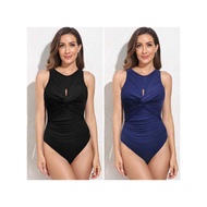 2025 New Style Sexy solid color one-piece bikini Transparent solid-color one-piece bikini