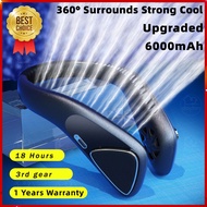 High-quality▼✼✼[Naik taraf] Kipas Leher Kipas Mudah Alih Kipas Leher Mudah Alih Bateri 6000mah Kipas