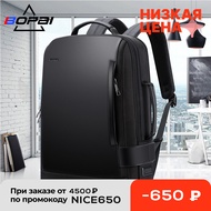 BOPAI Men's Backpack 15.6 Inch Laptop Bagpack Black Expandable Mochila for Man USB Charging Male Travel Nylon Rucksacks