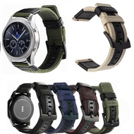 20mm 22mm Army Green Nylon Strap for Samsung Galaxy Watch Active 2  Gear S2 S3 Amazfit Huawei watch GT Men Replace Band