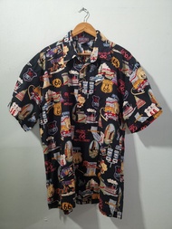 เสื้อฮาวาย มือสอง HIGH SEA ROUTE 66 Made in USA
