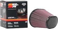 K&N Universal Clamp-On Air Filter: High Performance, Premium, Washable, Replacement Filter: Flange D