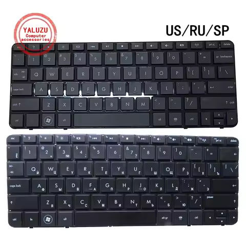 US/RU/SP English/Russian/Spanish NEW Laptop Keyboard For HP HSTNN-Q46C Mini 210-1000 1050 1015 1027 
