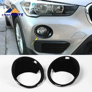 Ltehf2Pcs Glossy Black Car Front Fog Light Lamp Cover Trim for X1 F48 2016-2019