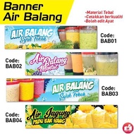 Banner Air Balang Minuman Canvas Tapauline Gerai Khemah