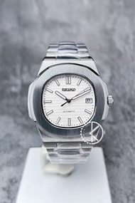 【定制】Seiko Mod Automatic Watch 41mm PP款 白色鸚鵡螺 精工改裝自動機械錶