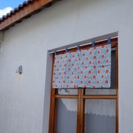 繁花小门帘 定制原创插画纹样日式中式小清新門簾隔断 圣诞礼物