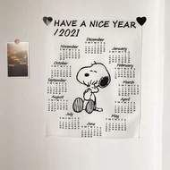[2021年史努比Snoopy 掛牆日曆布]  產品編號:10152