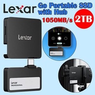 LEXAR - 2TB GO PORTABLE SSD SL400 WITH HUB 便攜固態硬碟 黑色 (LSL400S002T-RNBNG) [香港行貨]