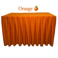 Orange Cover Banquet Table