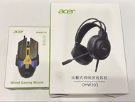 Acer Wired Gaming Mouse & Headset