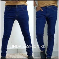 Men’s Denim Jeans Super Stretch Skinny Slim Fit Jeans   Ready Stock Kain Getah