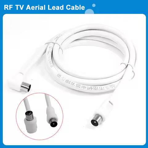 1pc RF Single Coax Cable TV RF Cable 1m 1.5m 2m RCA Coaxial Antenna Aerial Lead Cable Male To Male W