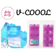 Original V-Coool Vcoool Vcool Reusable Ice Brick Ice Block Ice Pack Breast Milk Storage Cooler (1pc)