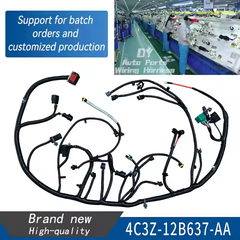 4C3Z-12B637-AA Engine Wiring Harness For 2004 Ford Excursion F-250 F-350 F-450 F-550 Super Duty 9-23