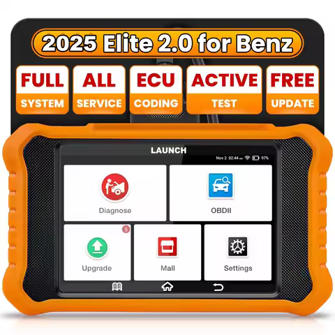2025 New LAUNCH X431 Elite 2.0 PRO for BENZ OBD2 Scanner,Bi-Directional Scan Tool, All Services, ECU