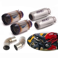 For Ducati Monster 659 696 695 795 1100 Exhaust Pipe Slip On Hypermotard 796 Motorcycle