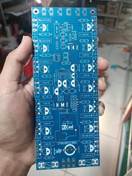 PCB tr final 2U Toshiba 7 set Toshiba/4 set Sanken lengkap protector speaker dan led indikator/pcb t