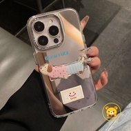 Dachshund Holder Mirror Casing For Vivo V50 V40 V40E V30E V30 V29 V27 V27E V29E V25E V23E V21E V20 X