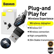 Baseus BA04 Wireless Bluetooth 5.0 USB Dongle Adapter Receiver For Laptop PC Mouse Keyboard - Bluetooth Dongle Mini Plug &amp; Play Bluetooth Transmitter