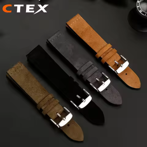 18mm 20mm 22mm Universal Matte Suede Strap For Nomos Mido Oris Seiko Men and Women's Watch Band Soft