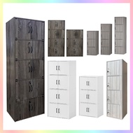 Wooden Bookcase Cabinet Utility Storage Cabinet Bookshelf (Fully Assembled)