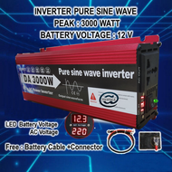 อินเวอร์เตอร์/3500W 3000w12V/24Vอินเวอร์เตอร์เพียวซายเวฟ Inverter pure sine wave พร้อมส่งจากไทย ราคา