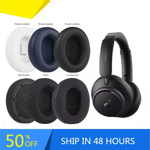 Replacement Ear Pads For Anker Soundcore Life Q45 BT Wireless Headphone Accessories Headset Ear Cush