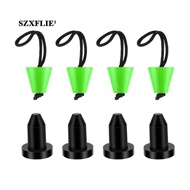 [Szxflie1] 8x Kayak Scupper Canoe Bung for Fishing Boats Kayak Raft Green