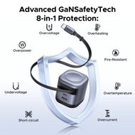 UGREEN 65W GaN Charger With Retractable USB C Cable PD Fast Charger