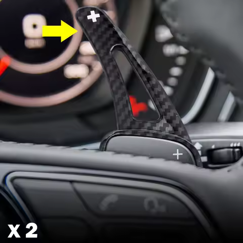 Steering Wheel Paddle Shifter Extension Gear Shift Trims For Audi A3 A4 B9 A5 Q2 Q3 Q5 Q7 Q8 Accesso