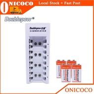<Local Seller> Doublepow Smart Fast Charger 1.2v AA / AAA / 9V Rechargeable Battery 8 Slots K08