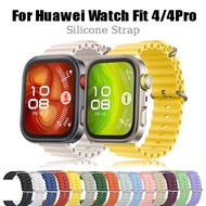 Ocean Silicone Strap For Huawei Watch Fit 4 band Bracelet Wristband for Huawei Watch Fit 4 Pro Repla