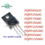 5PCS FQPF8N65C FQPF2N60C FQPF7N80C FQPF3N60C FQPF12N90C FQPF18N50C FQPF8N80C FQPF13N80C TO-220F MOSF