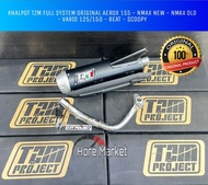 KNALPOT TZM PROJECT AEROX 155 NEW OLD NMAX VARIO 125 150 BEAT FI PCX 150 160 GENIO BEAT STREET LED 2