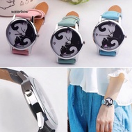 Jam - watch - cat motif watch - imported watch - synthetic leather strap watch