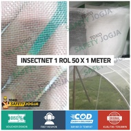 1 ROLL INSECT NET FOR AGRICULTURE WHITE MESH 50 INSECT TRAPS
