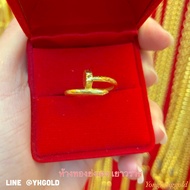 แหวนทองครึ่งสลึง YHGOLD แหวนตะปู ทองคำแท้96.5%