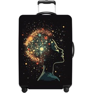 Luggage Cover Washable Suitcase Protector Anti-scratch Suitcase cover Fits 20-34 Inch Luggage (Girl-
