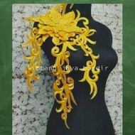 3d pomegranate vine flower applique embroidery