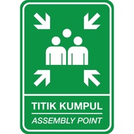 RAMBU POINT COLLECTION / ASSEMBLY POINT - 35X50CM SIGNAGE