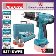 MAKITA 12V Hammer Driver Drill 8271DWPE - 1 Year Warranty ( MAKITA IMPACT DRILL MAKITA HAMMER DRILL MAKITA BATTERY 8271D