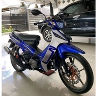 Yamaha FIZR CALTEX standard sticker stripping Color Original F1ZR Caltex strippingbiru