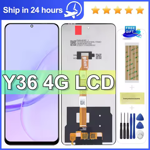 6.64'' Tested Y36 4G Display Screen For Vivo Y36 LCD V2247 Display Touch Digitizer Assembly Replacem