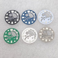 28.5mm Skeleton C3 Luminous Watch Dial Watch Accessories for NH35/36 Movement
