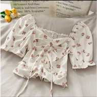 Derose Smock Sabrina Women's Top