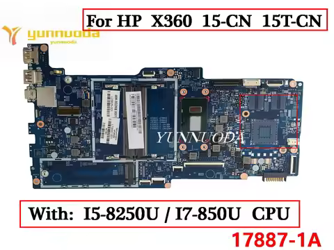 17887-1A For HP TPN-W134 ENVY X360 CONVERTIBLE 15-CN 15T-CN Laptop Motherboard with I5-8250U I7-850U