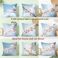 throw pillow case 18x18 16x16 20x20inches Cherry Blossom Branch cushion